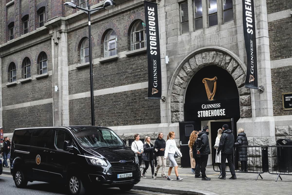 The Perfect Pint Tour Vehicle Outside The Guinness Storehouse